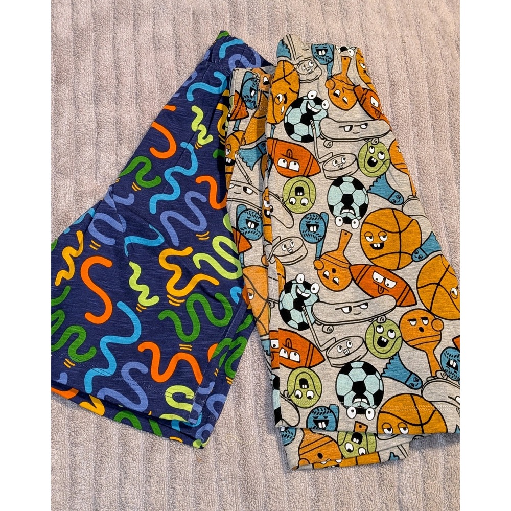 Spotted Zebra Kids Pajama Shorts Boys Girls L(10) Sleepwear Lounge Lot of 2 NWOT